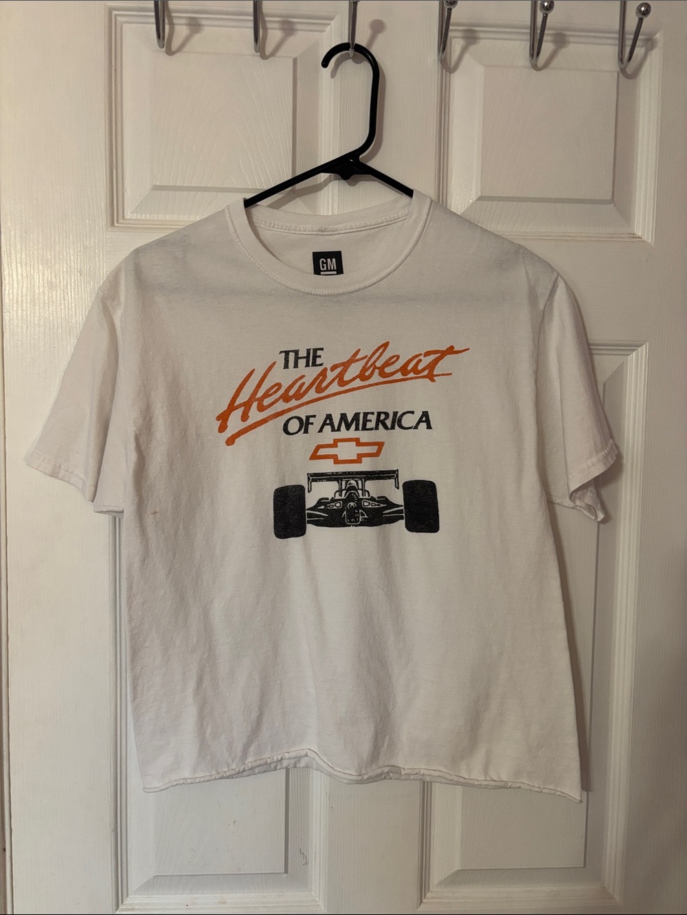 White Chevy 'The Heartbeat of America' Vintage Style Graphic Tee